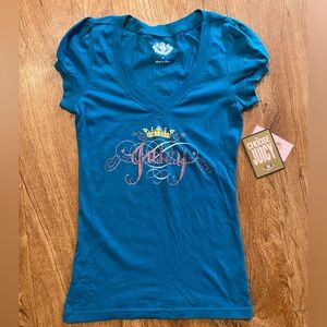 Juicy Couture Teal Tee with Graphic